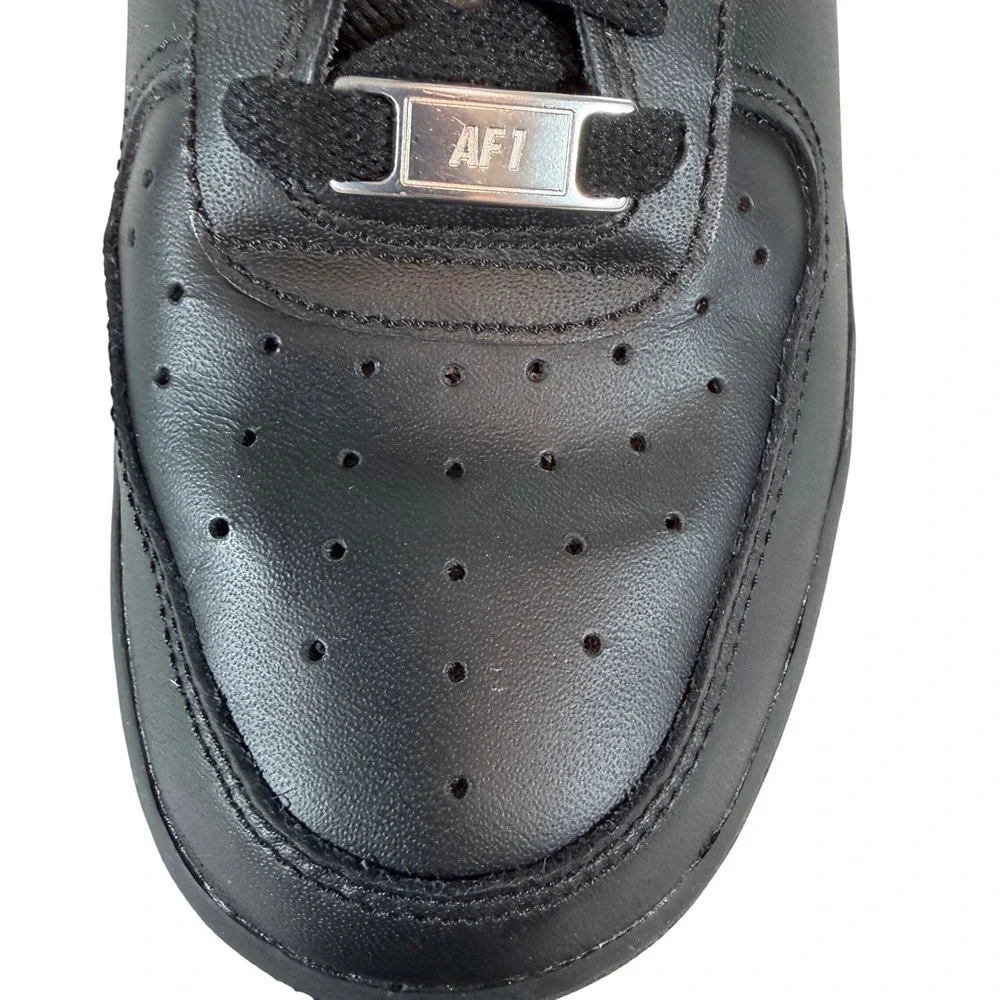 Nike Air Force 1‎ Low Triple Black Leather Sneakers Women's 7.5 AF1